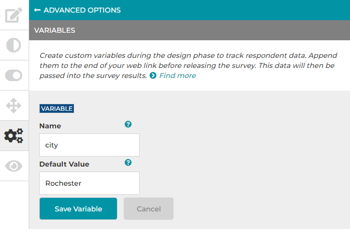 Add Survey Variable