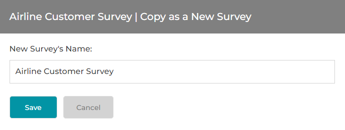 Copy Survey