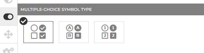 Multiple Choice Symbol Type