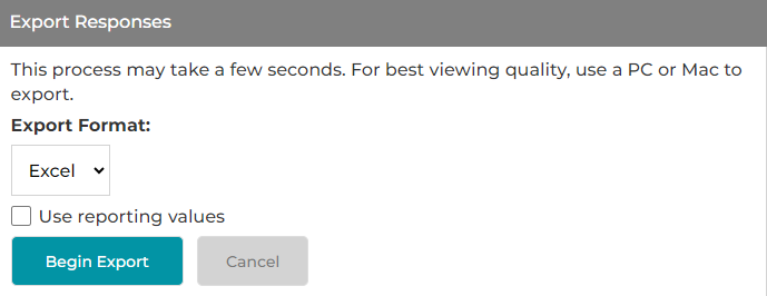 Export Responses