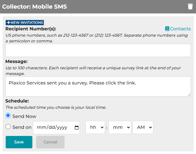Mobile SMS Collector