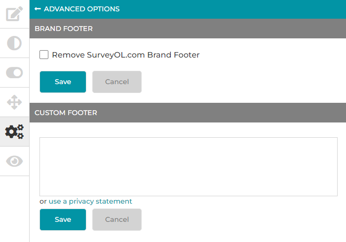 Survey Footer